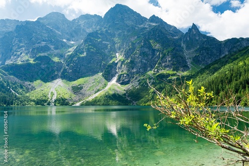 Morskie Oko Lake in High Tatra mountains, Poland