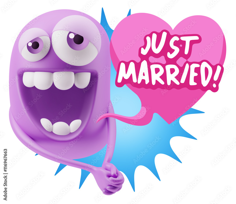 3d Rendering. Romantic Emoticon Character Face Expression with h 3d Rendering. Romantic Emoticon Character Face Expression with h