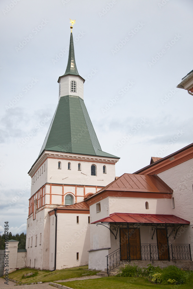 Obraz premium Valdai Iversky Svyatoozersky Bogoroditsky man's monastery.