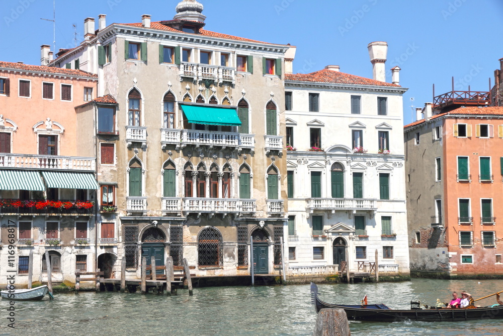 Canal Grande from San Polo district, Venice, Veneto, Venetia, It