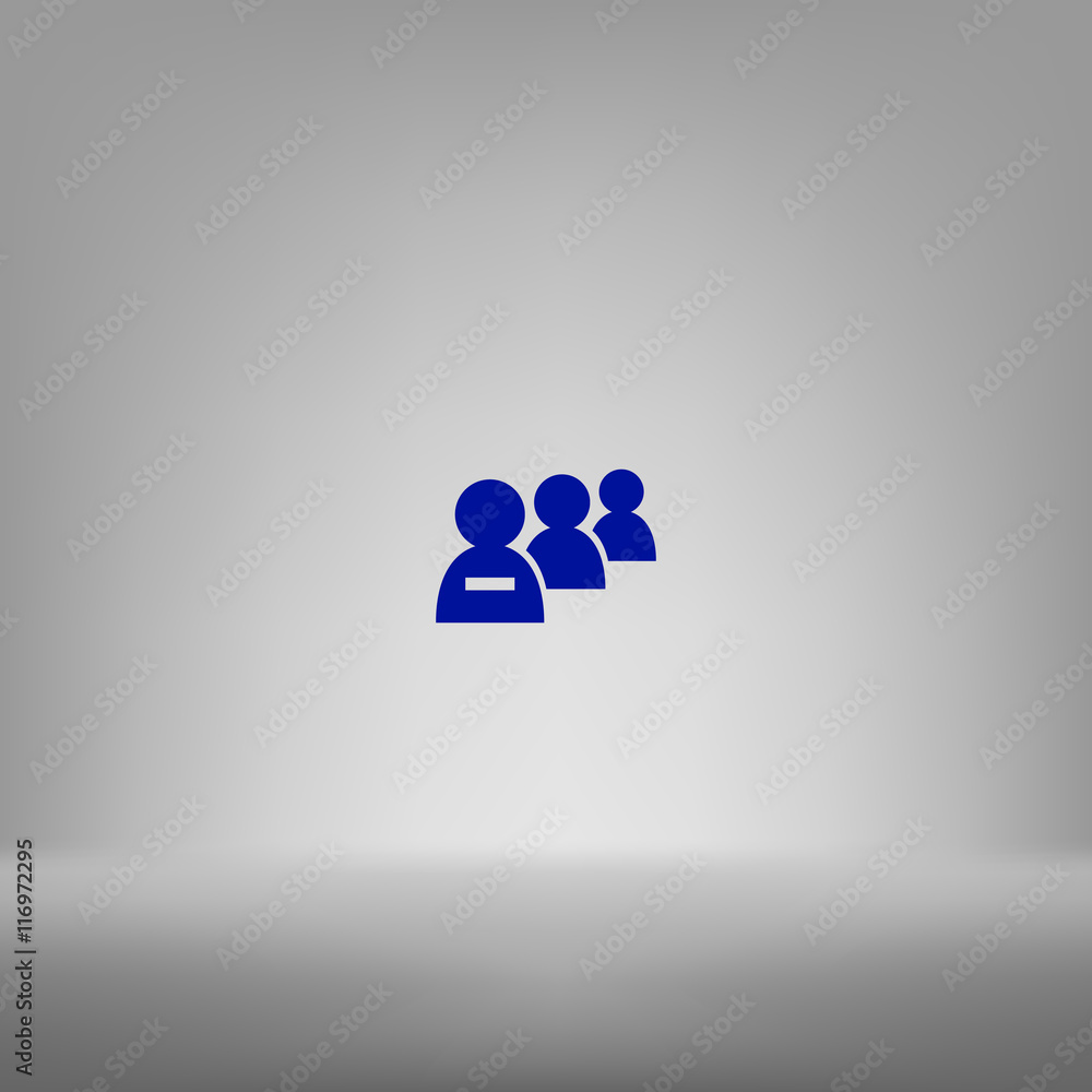 Add new user account flat icon for apps Add new user account flat icon for apps