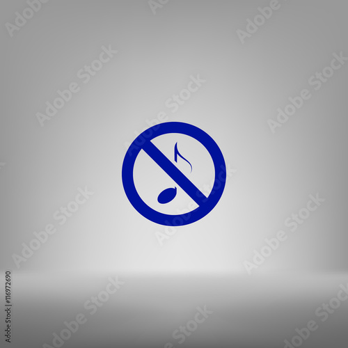 No music sign