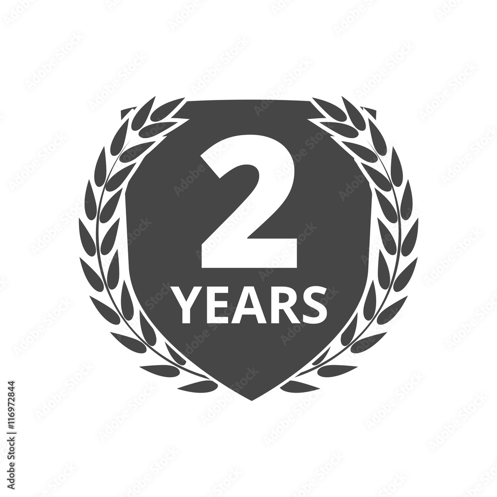 Obraz premium Laurel wreath 2 years