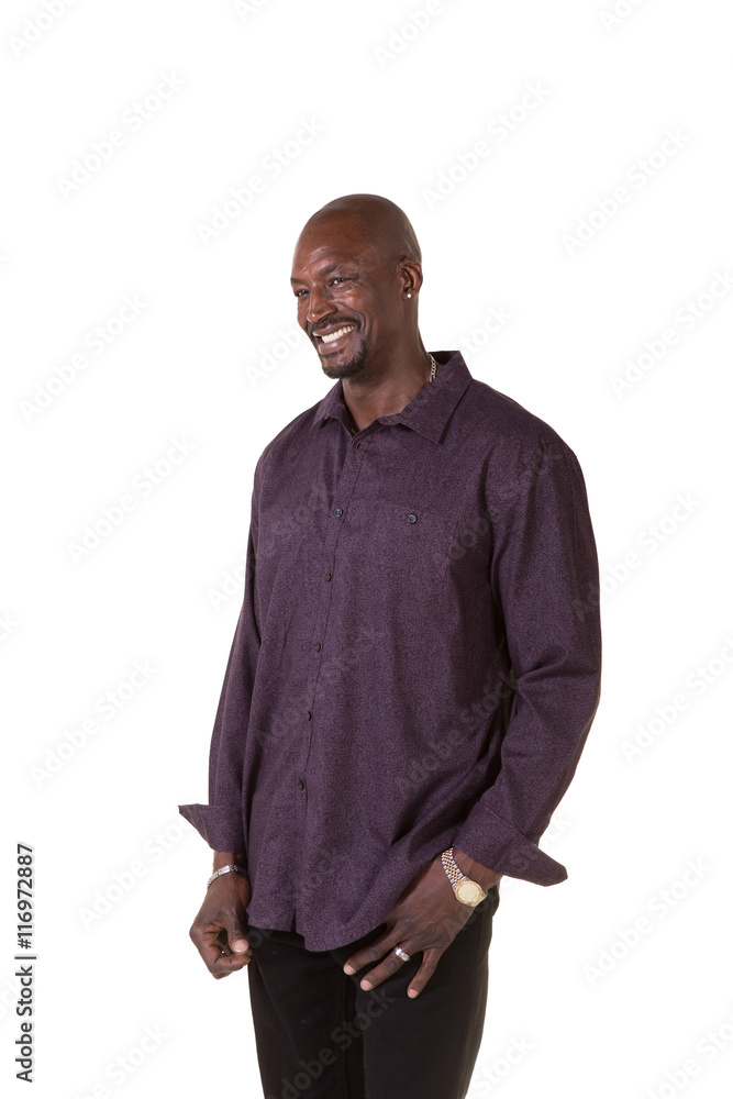 Fototapeta premium African American man isolated on a white background