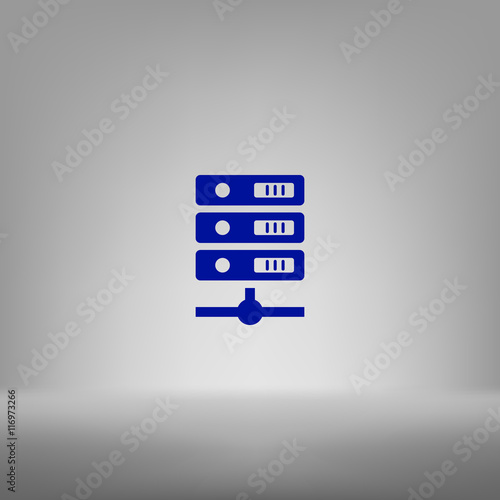 Computer Server icon, vector illustration