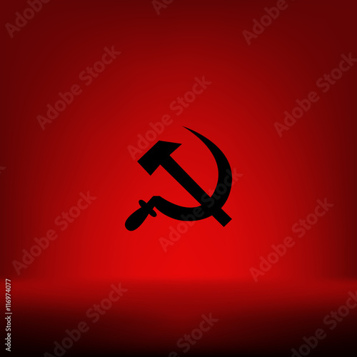 Hammer and sickle vector illustration