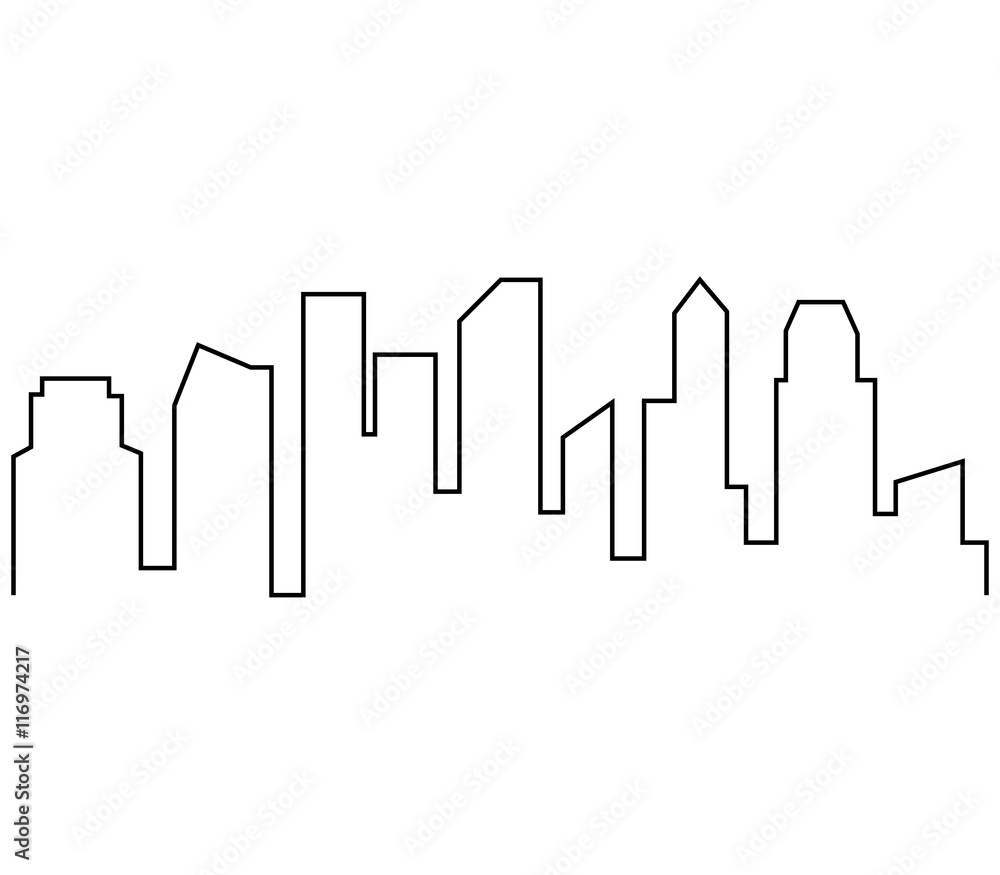 Plakat city skyline