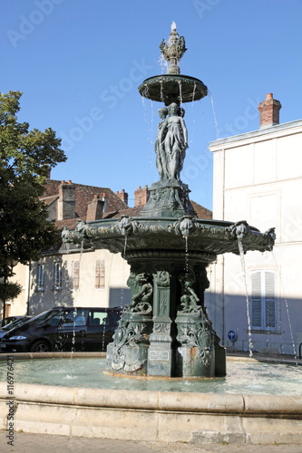 France, Paris region, Seine et Marne, Provins medieval city,fountain