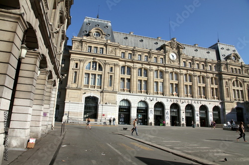 Wallpaper Mural Gare Saint Lazare, railway station, Paris, France Torontodigital.ca