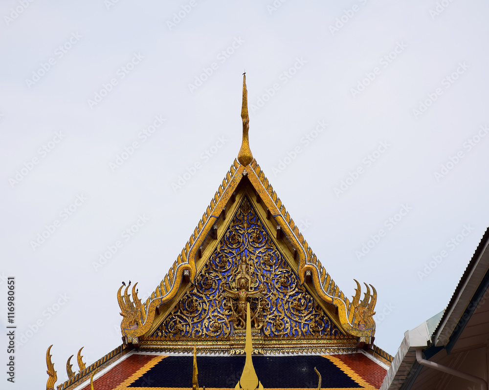 Fototapeta premium Wat Phra Kaew, Beautiful temple Bangkok in Thailand.