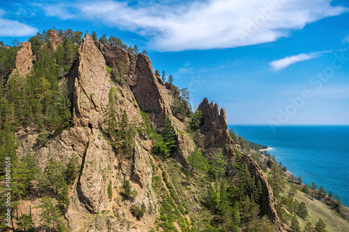 Rocks Skriper cliff near the village of Big Koty