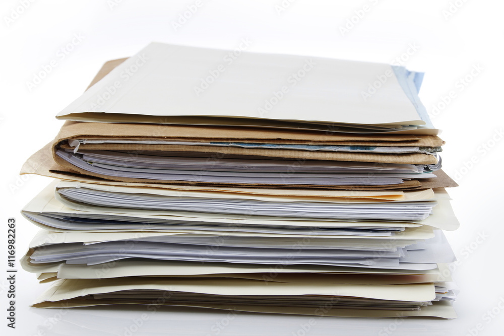 Filing in folders Filing in folders
