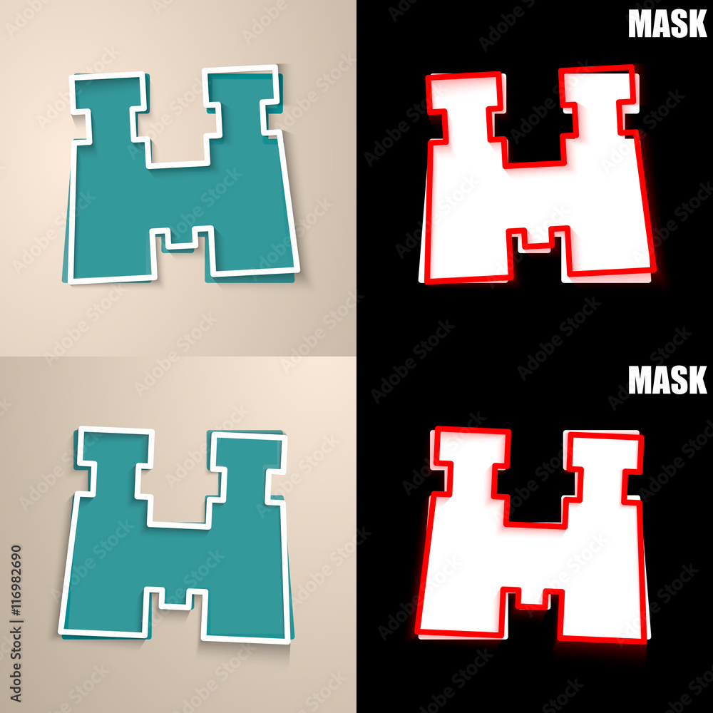 Obraz premium papierowa ikona z cieniem