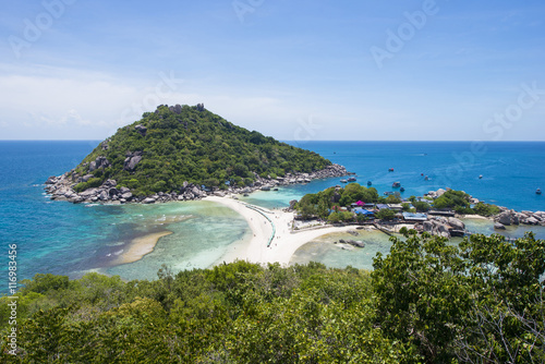 seasacpe of Koh Nangyuan from viewpoint photo