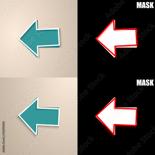 papierowa ikona z cieniem