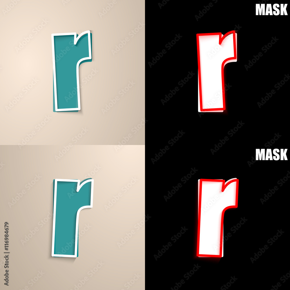 papierowa ikona z cieniem