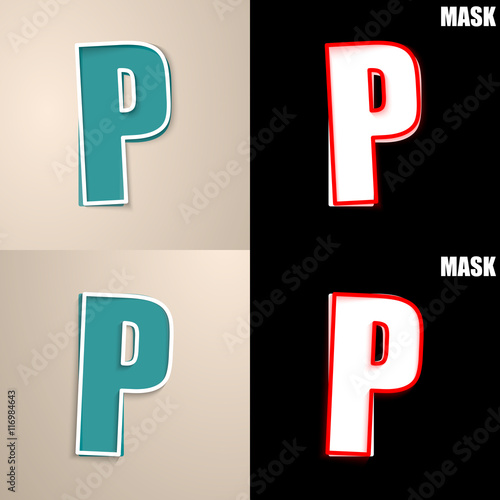 papierowa ikona z cieniem