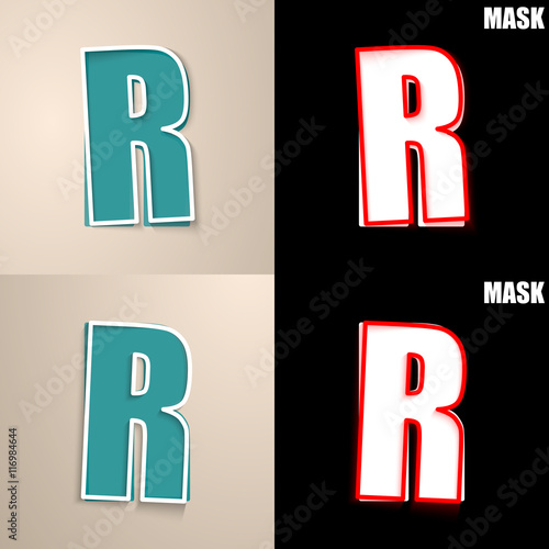 papierowa ikona z cieniem