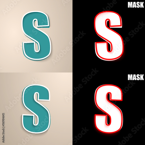 papierowa ikona z cieniem