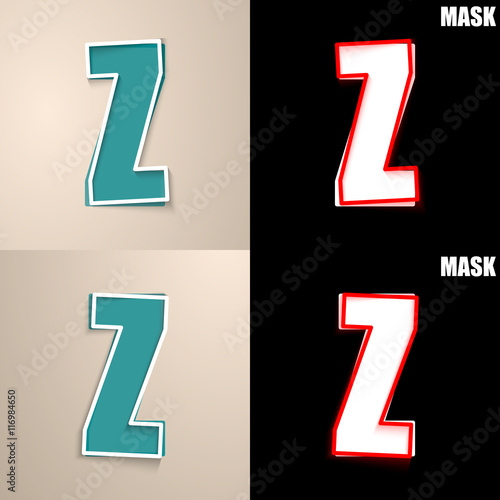 papierowa ikona z cieniem