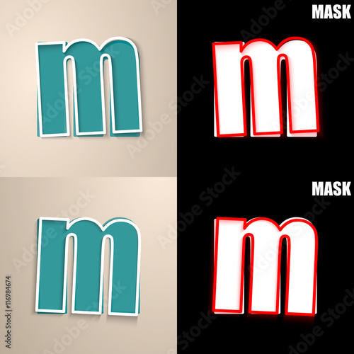 papierowa ikona z cieniem