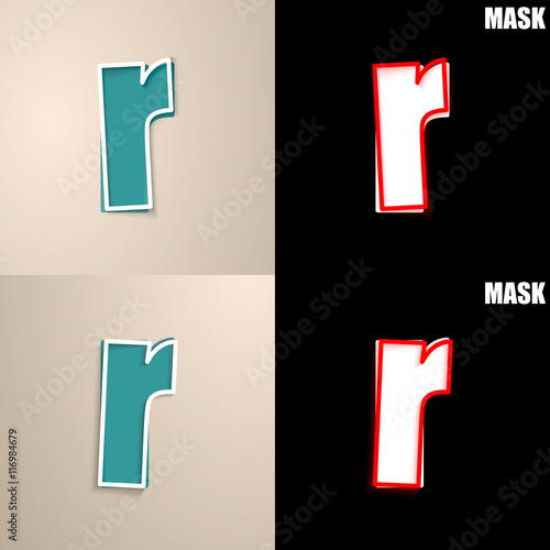 papierowa ikona z cieniem