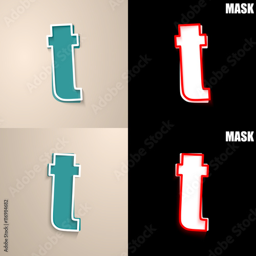 papierowa ikona z cieniem