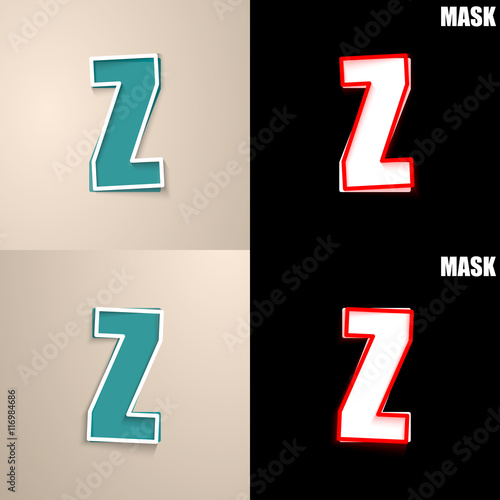 papierowa ikona z cieniem