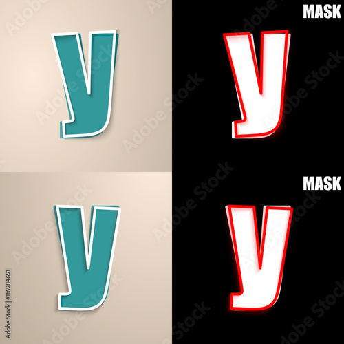 papierowa ikona z cieniem