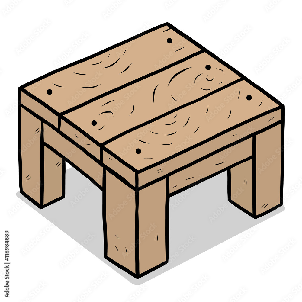 small chair cartoon vector and illustration hand drawn style