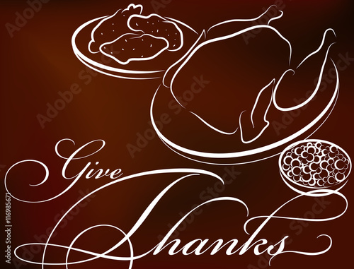 Thanksgiving dinner - Give thanks