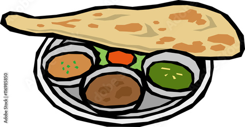 ナンとカレー