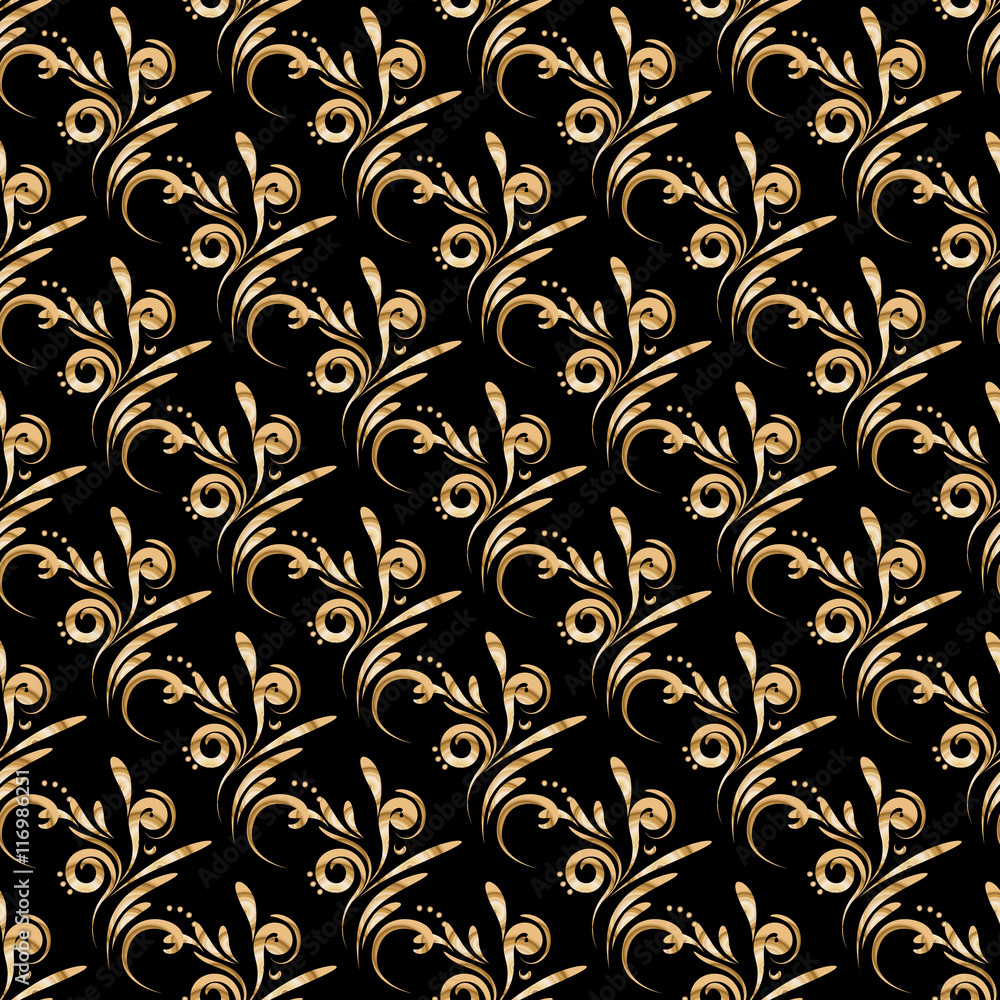 Vector seamless pattern of gold. Vector seamless pattern of gold.