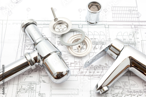 Slika na platnu chrome siphon and plan