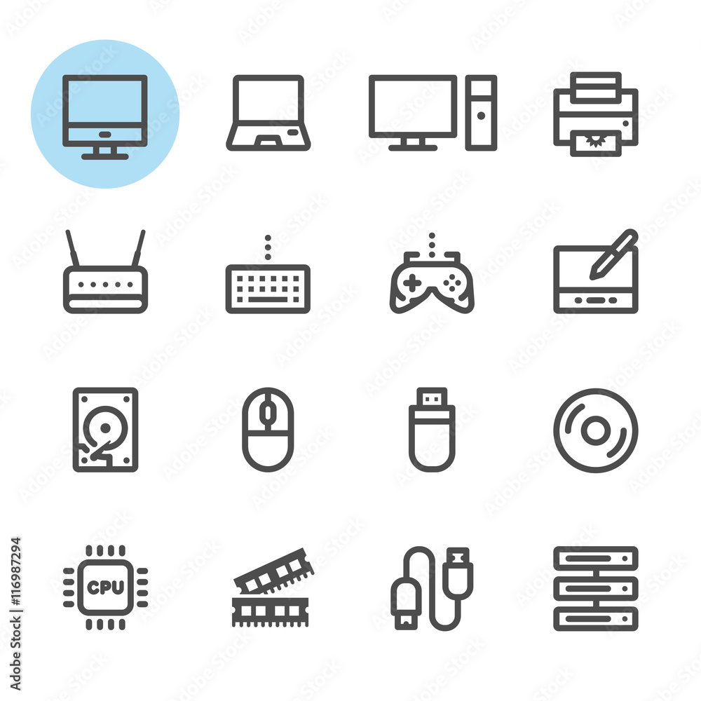 Computer icons with White Background Computer icons with White Background
