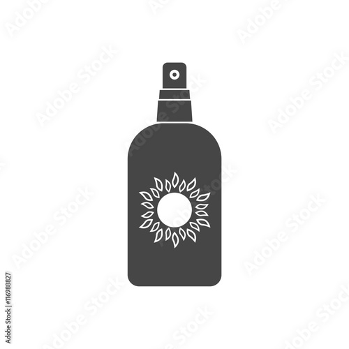 Sun Cream Icon, Sun protect vector flat icon