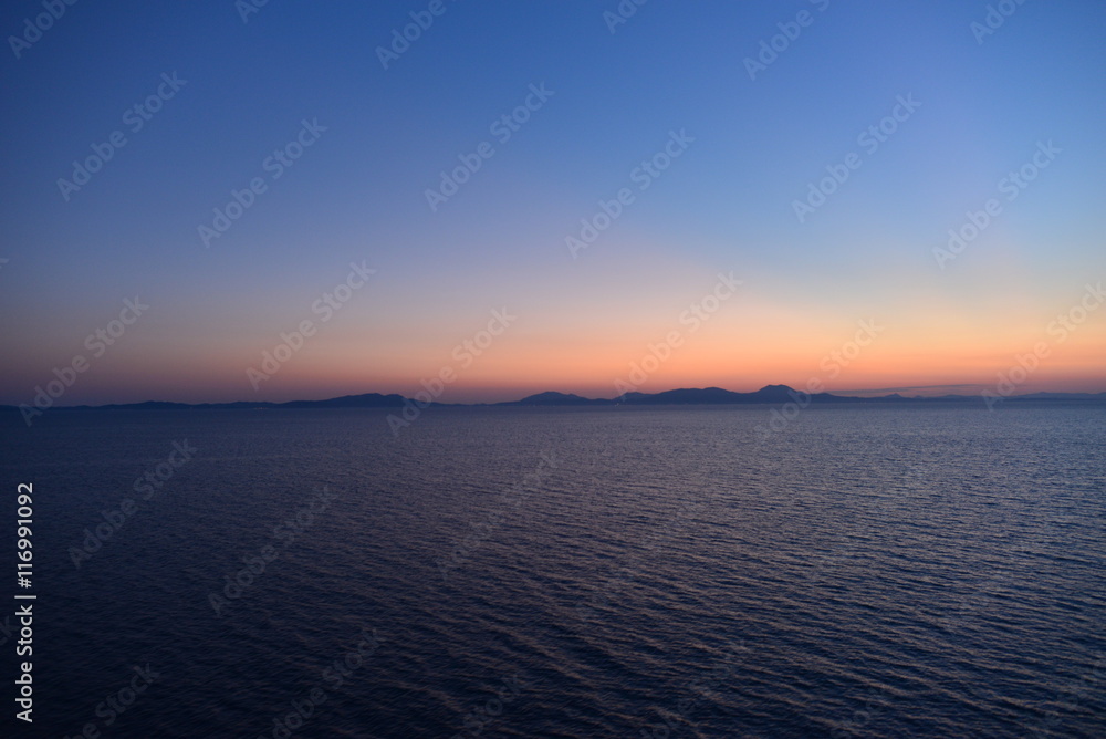 Obraz premium Sonnenaufgang im Ionischen Meer