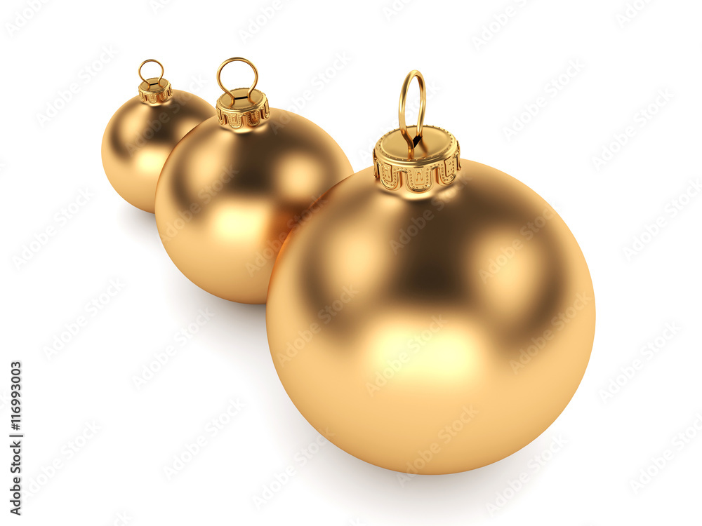 Gold Christmas ball Gold Christmas ball