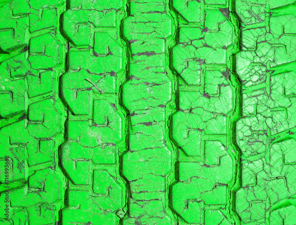 Green old tires for background. Green old tires for background.