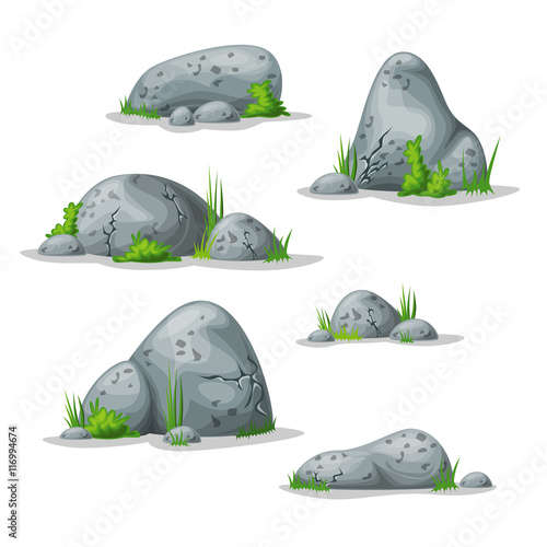Set with different stones