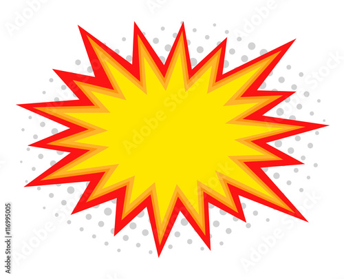 Comic splash illustration