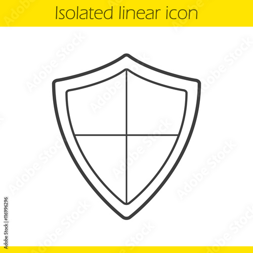 Shield linear icon
