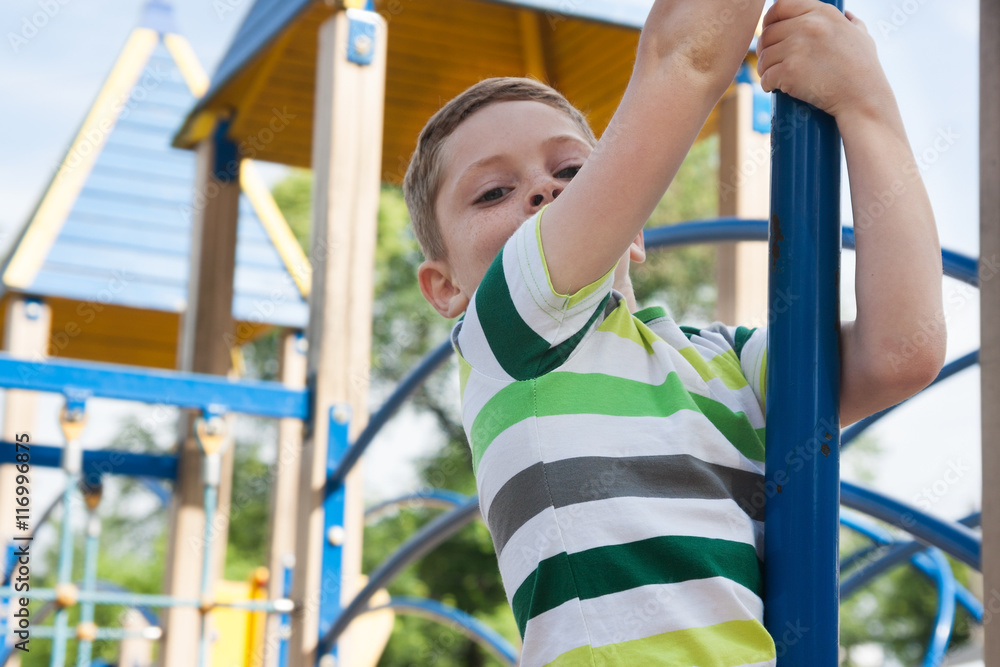 Fototapeta premium boy on the playground