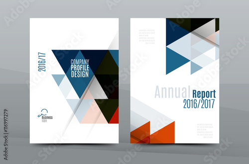 Colorful fresh business A4 cover template - flyer, brochure, book magazine and annual report