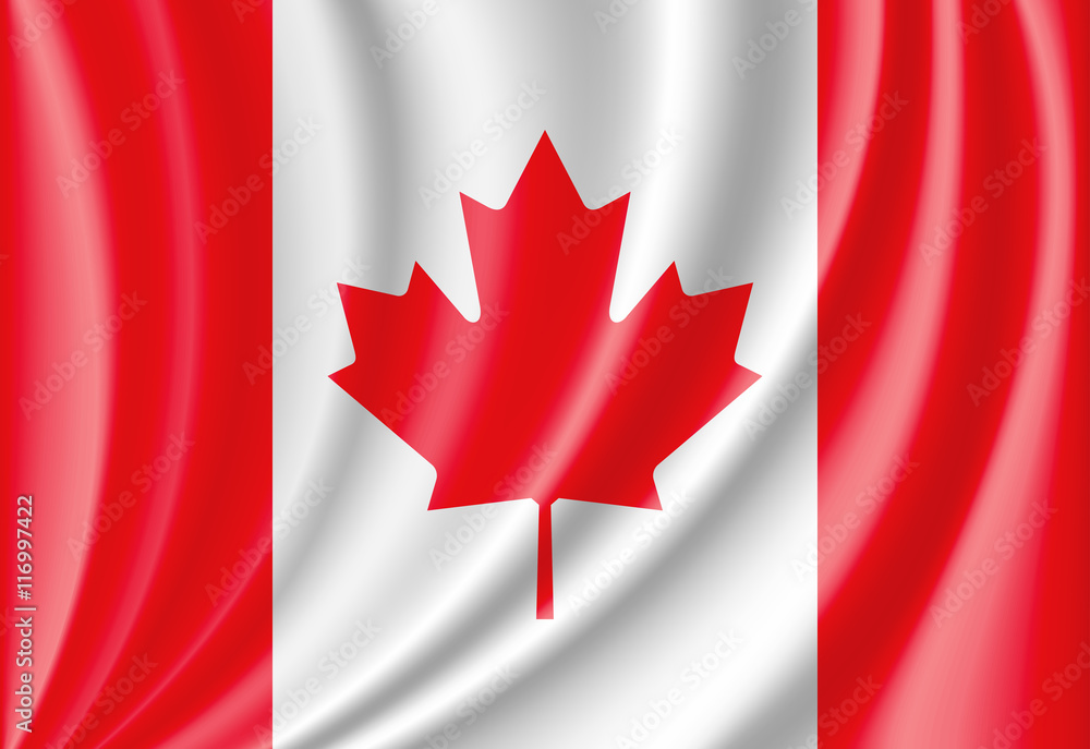 Obraz premium waving flag of canada