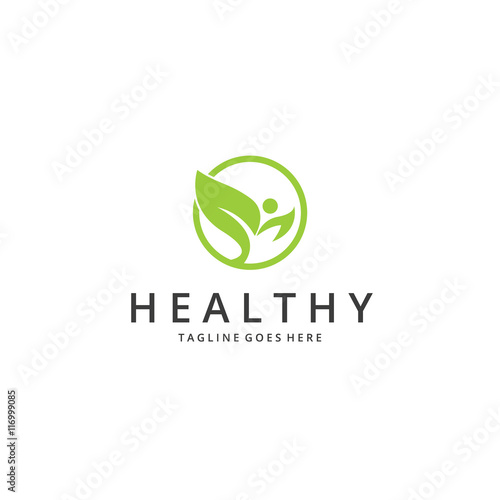 Healthy logo. Ecology logo