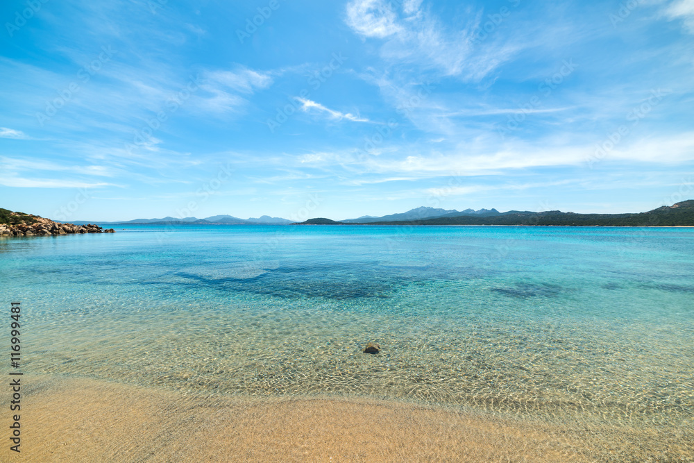 La Celvia beach on a clear day