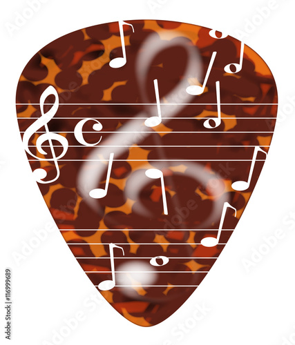 Treble Cleff Plectrum
