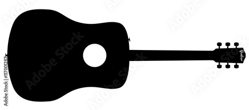 Acoustic Guitar Silhouette photo