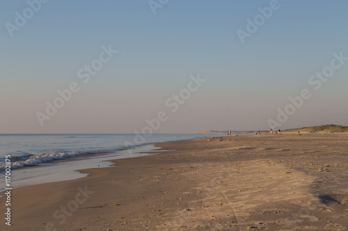 Peaceful sand beach in Jutland, Denmark